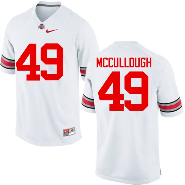 Ohio State Buckeyes #49 Liam McCullough Men Alumni Jersey White
